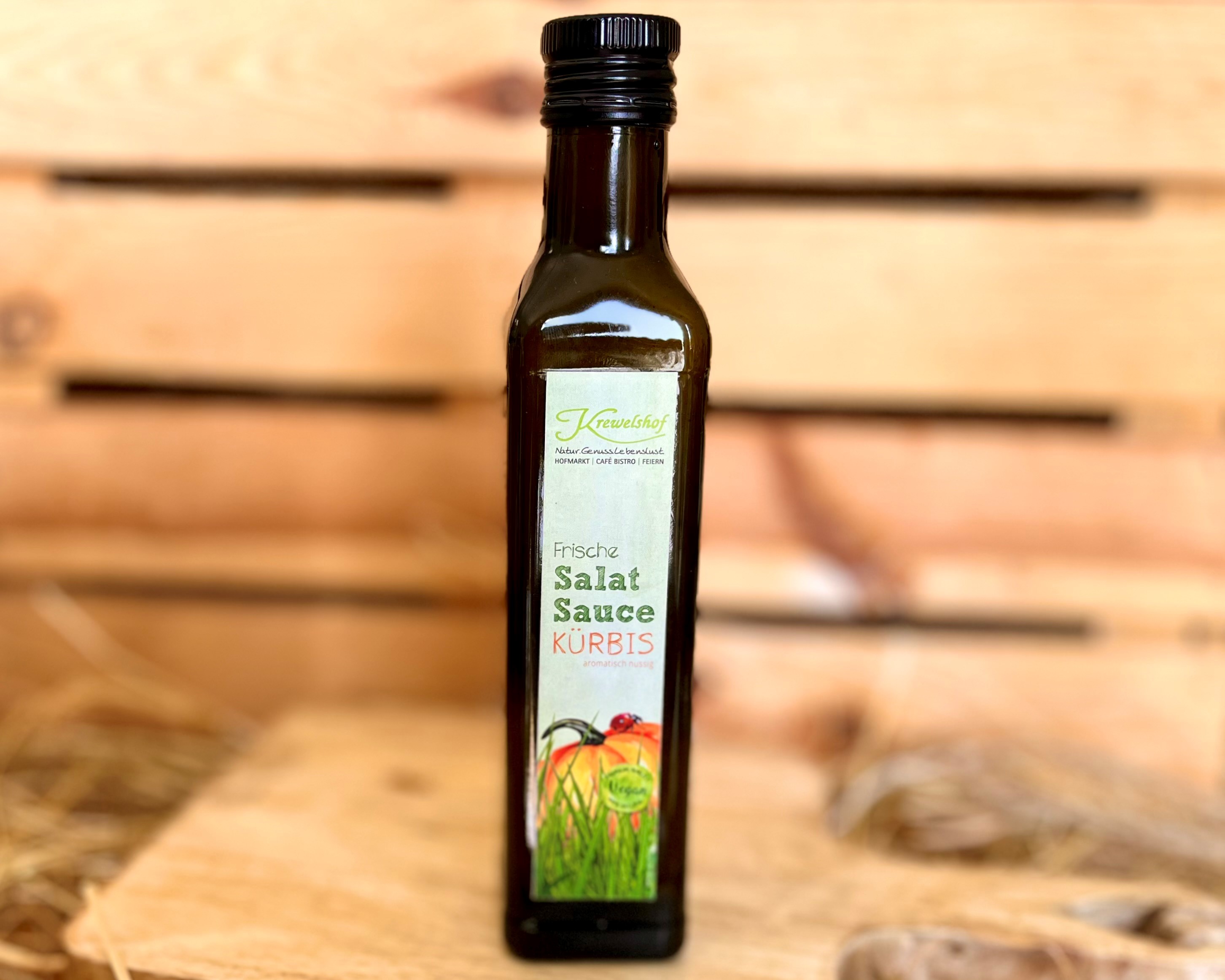 Frische Salat Sauce Kürbis