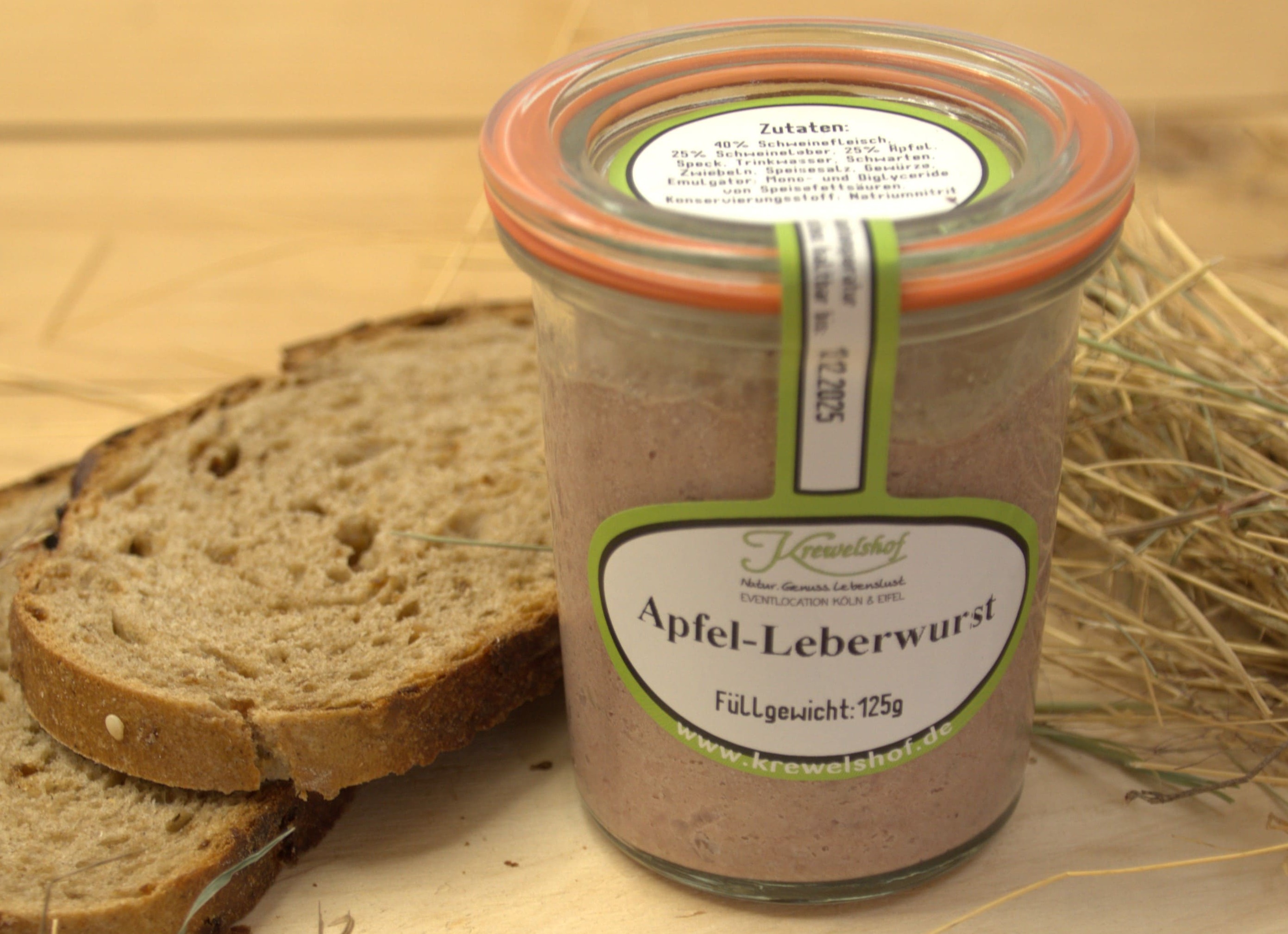 "Krewelshofer Apfel-Leberwurst" im Glas